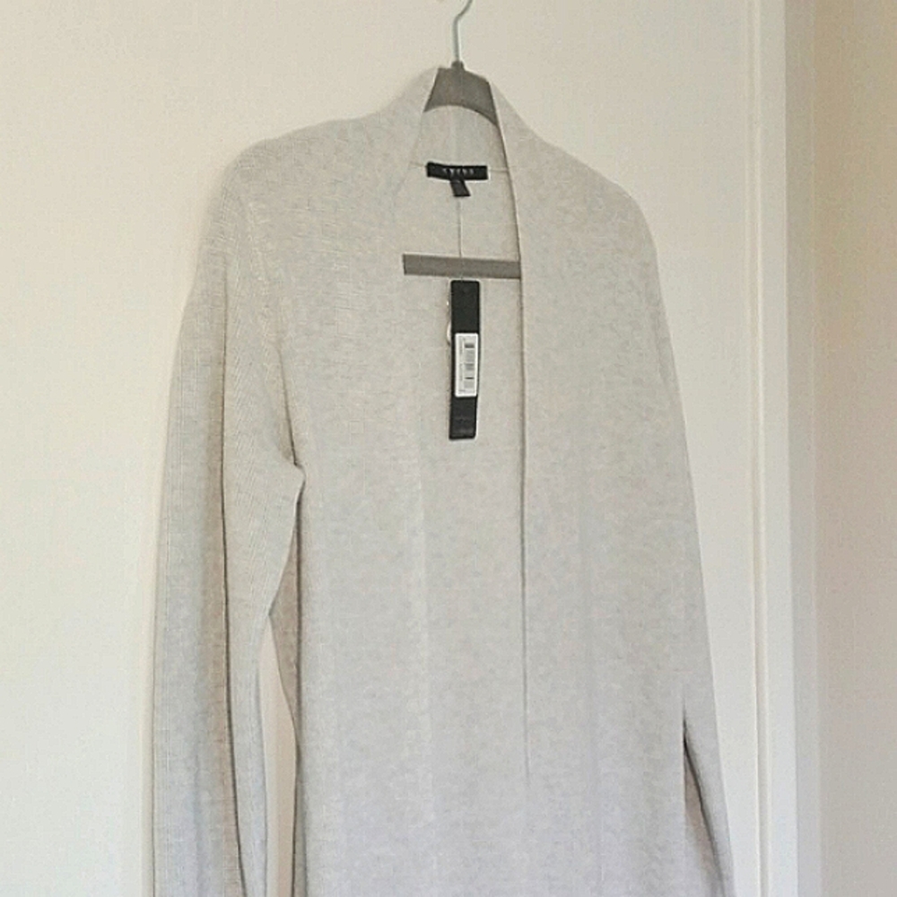 Cyrus open cardigan, small, light grey